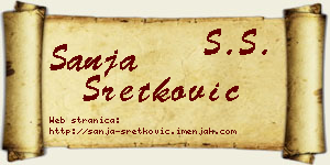 Sanja Sretković vizit kartica